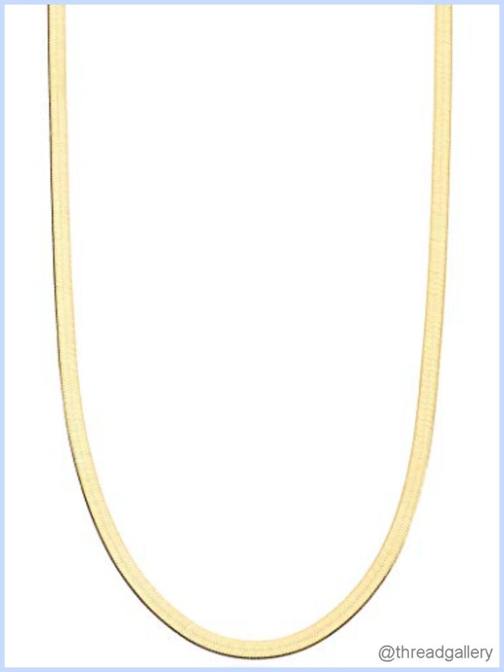 Italian 925 Sterling Silver 18K Gold Plated Herringbone Necklace 3.5mm 18in